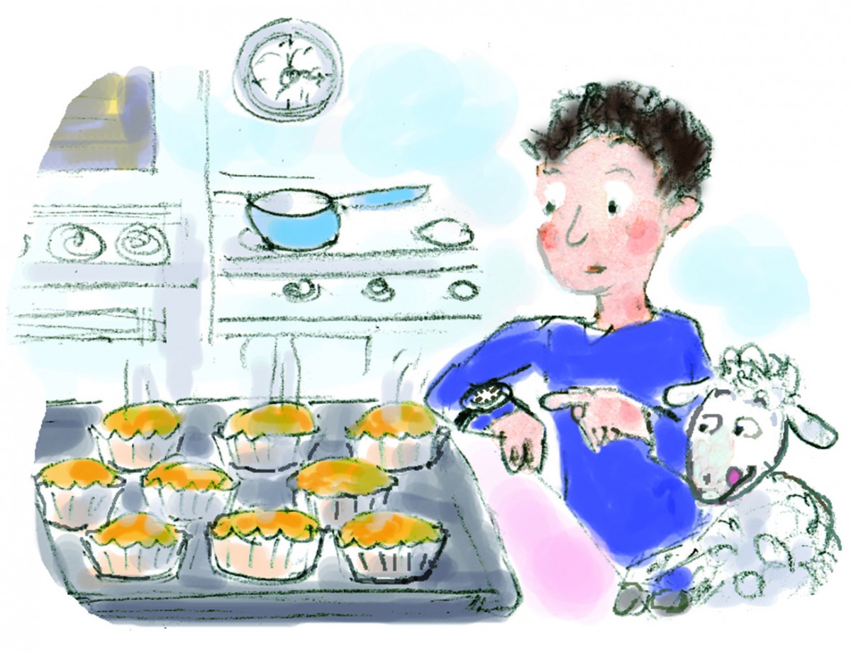 Raspberry muffins - Preperation 4